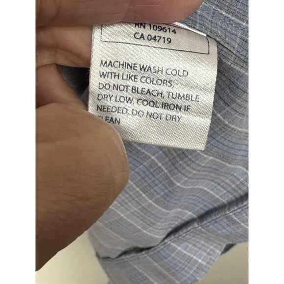 5.11 Tactical Series Shirt Mens XL Blue Plaid Performance Snap Up Lightweight - Picture 9 of 12